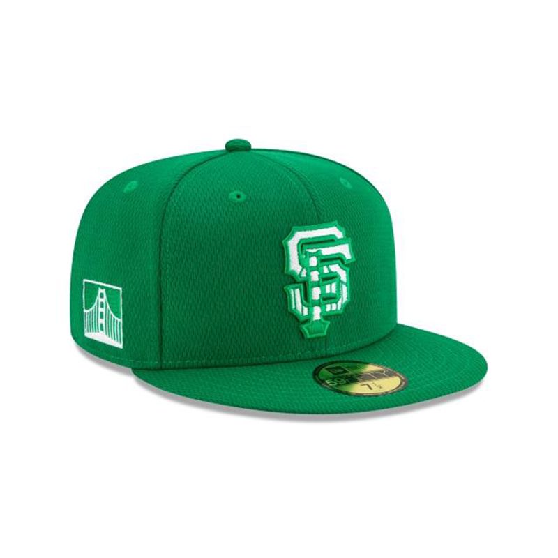 MLB San Francisco Giants St Patricks Day 59Fifty Fitted (CDB7354) - Green New Era Caps